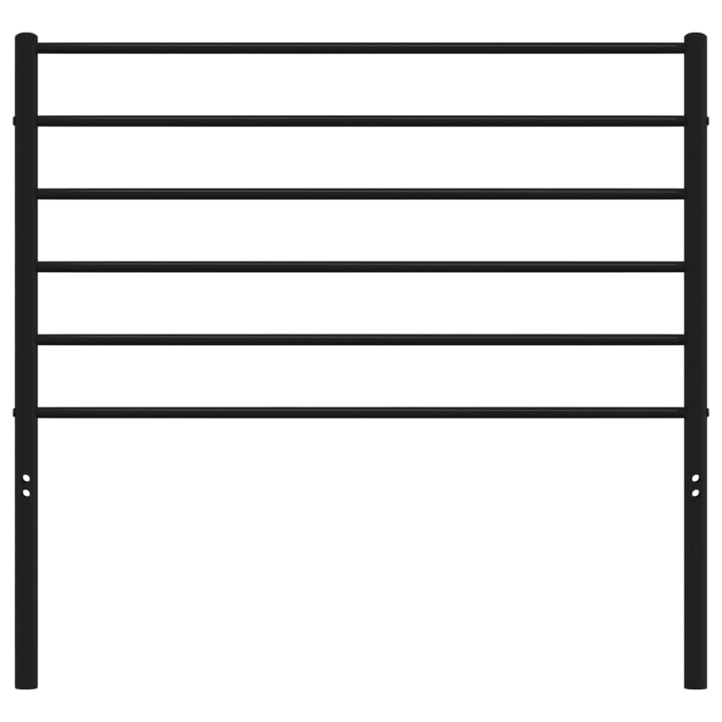 Headboard | Black | Steel | Single | Headboard | Rectangular
