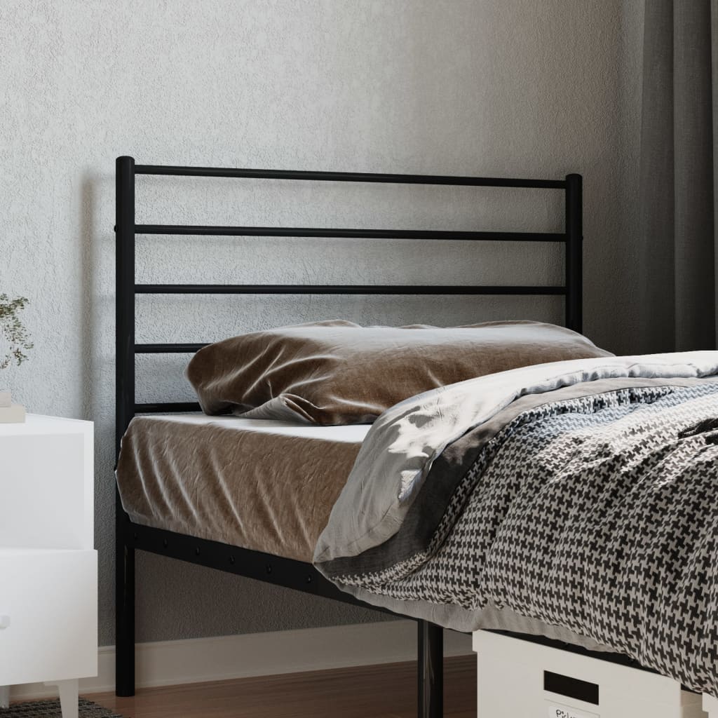 Headboard | Black | Steel | Single | Headboard | Rectangular