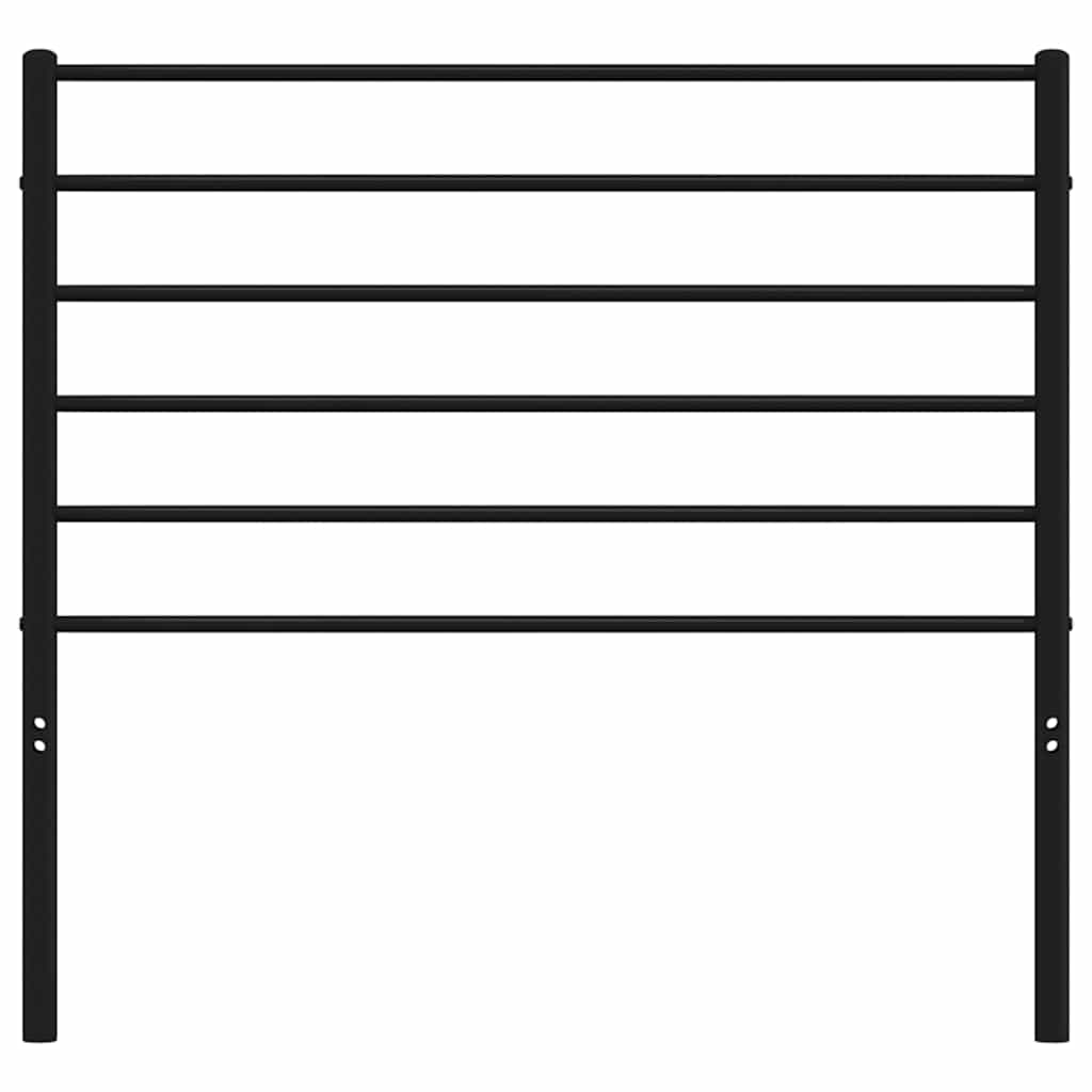 Headboard | Black | Powder-Coated Steel | Single | Durable | Headboard