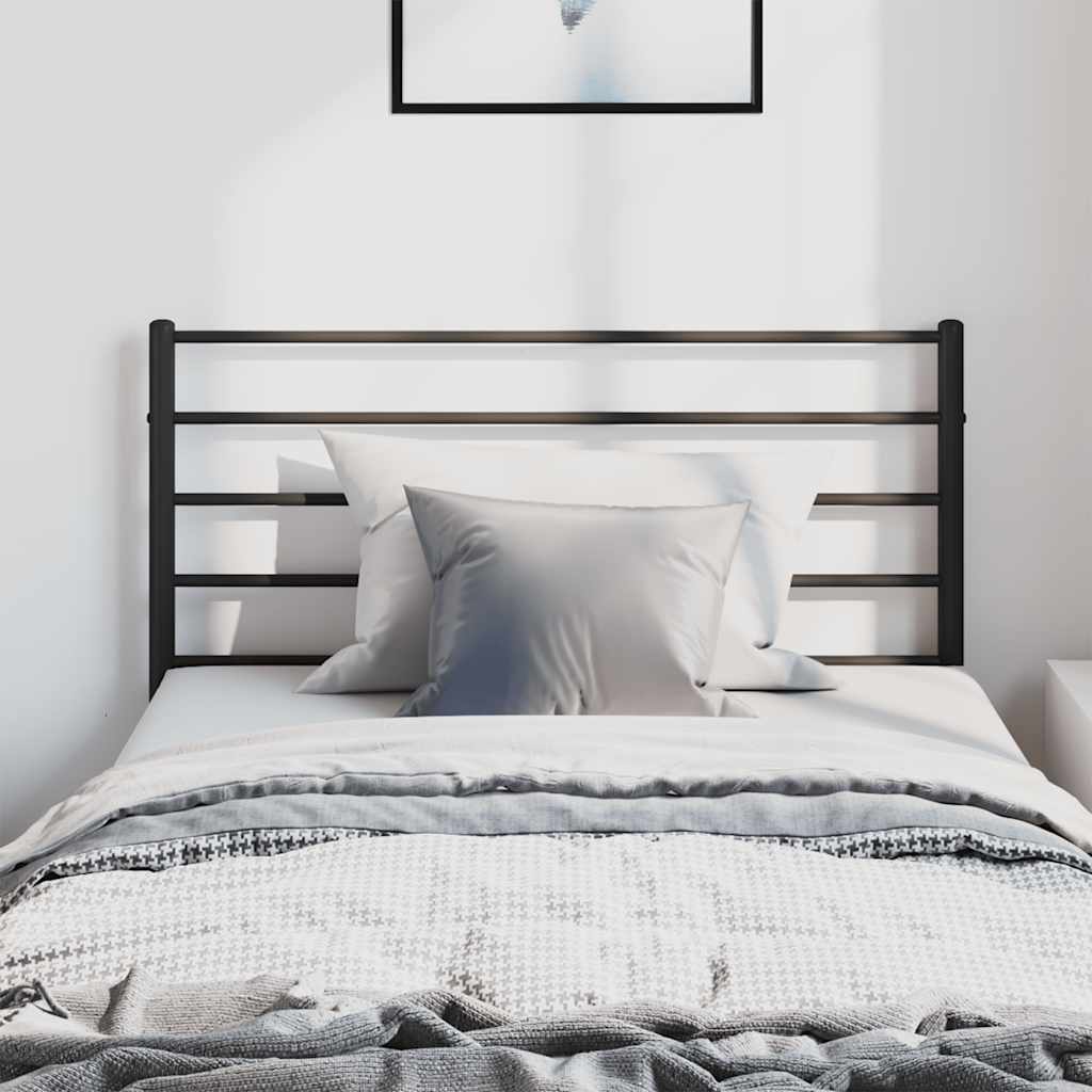 Headboard | Black | Powder-Coated Steel | Single | Durable | Headboard