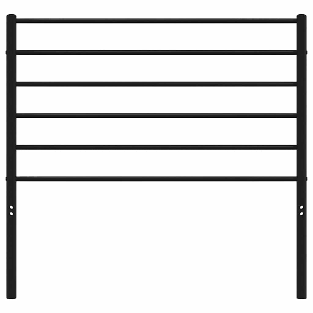 Headboard | Black | Steel | 107 cm mattress width | Classic/Traditional