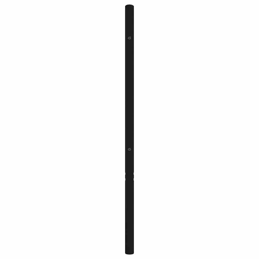 Headboard | Black | Steel | 107 cm mattress width | Classic/Traditional