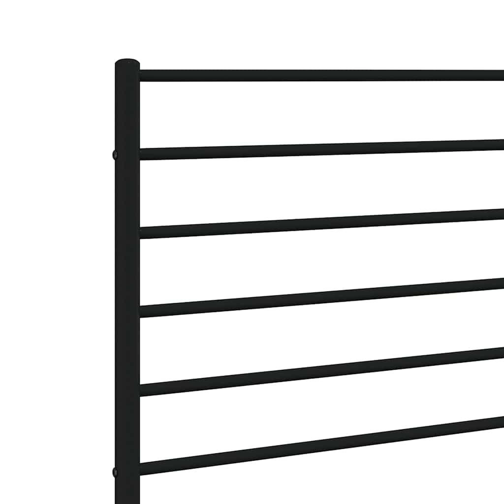 Metal Replace Headboard Black 120 cm