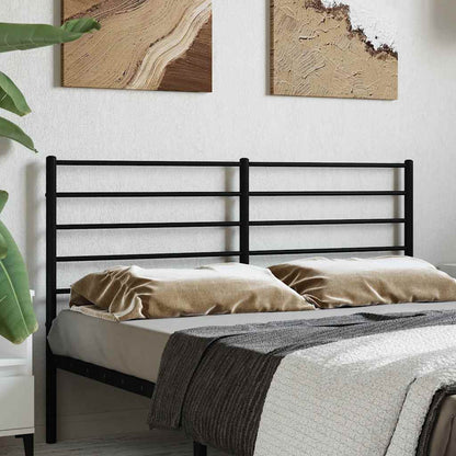 Metal Replace Headboard Black 120 cm