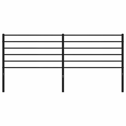 Metal Replace Headboard Black 180 cm