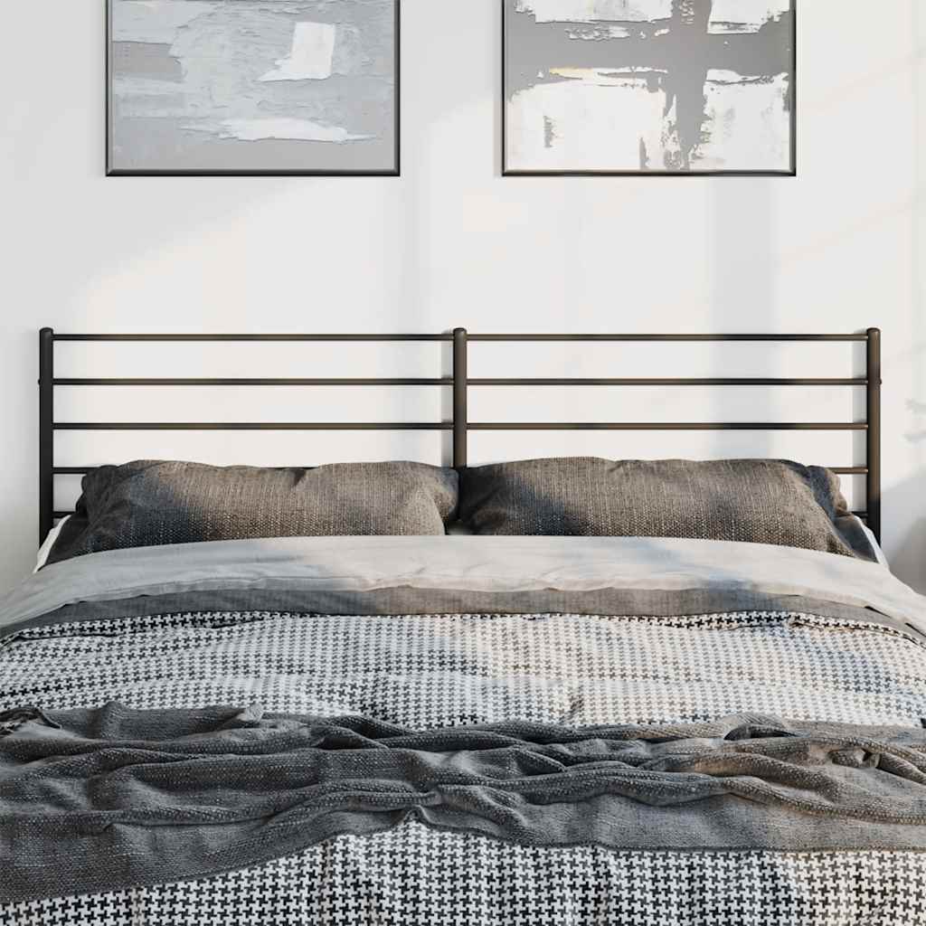 Metal Replace Headboard Black 193 cm