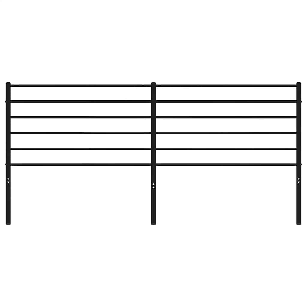 Metal Replace Headboard Black 193 cm