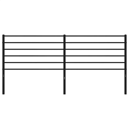 Metal Replace Headboard Black 193 cm
