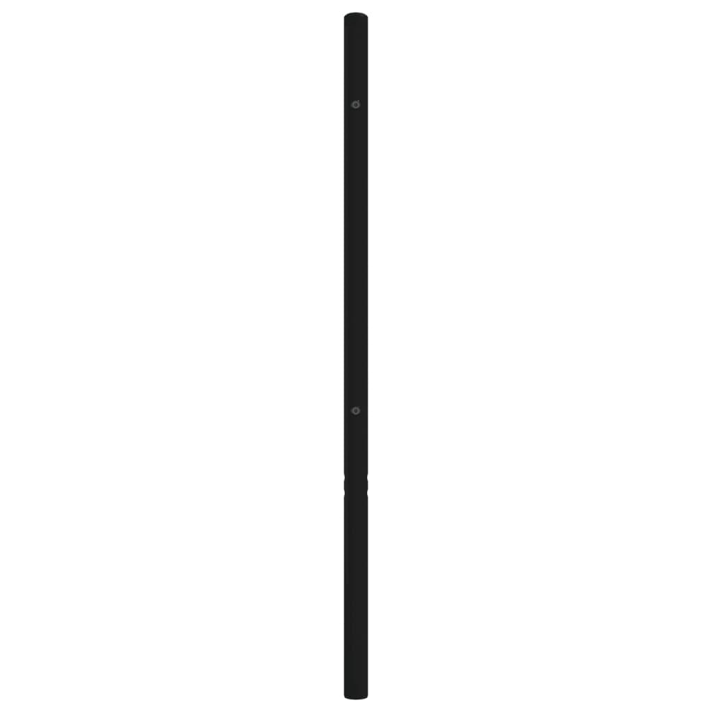 Headboard | Black | Powder-Coated Steel | 200 cm | Sturdy | Headboard