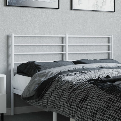 Headboard | White | Powder-Coated Steel | 160 cm mattress width | Durable