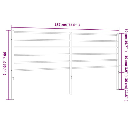 Headboard | White | Steel | King |  Tough | Headboard | Rectangular