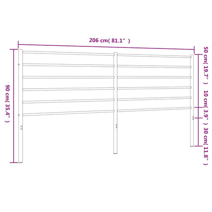Metal Replace Headboard White 200 cm