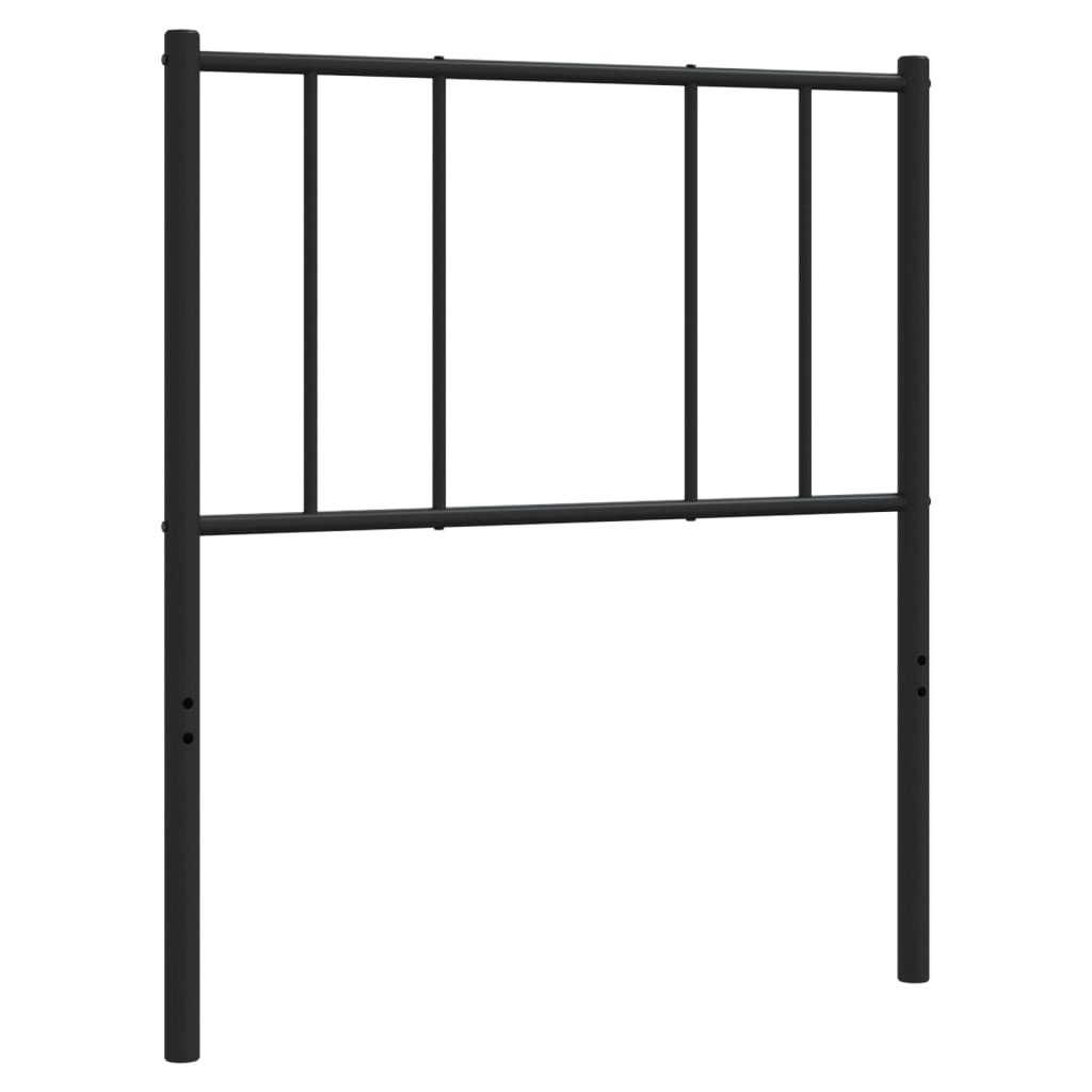 Metal Replace Headboard Black 80 cm