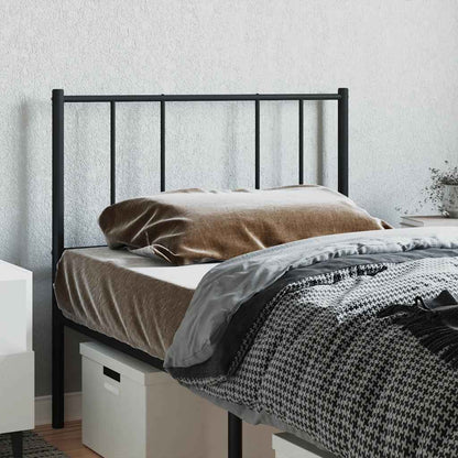 Metal Replace Headboard Black 90 cm