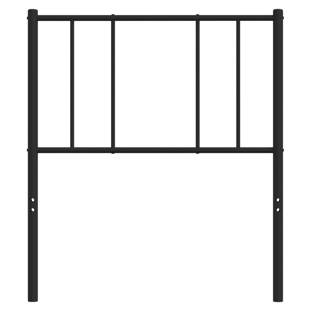 Metal Replace Headboard Black 107 cm