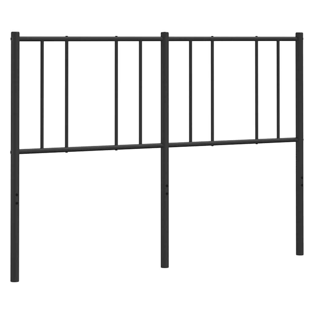 Metal Replace Headboard Black 140 cm