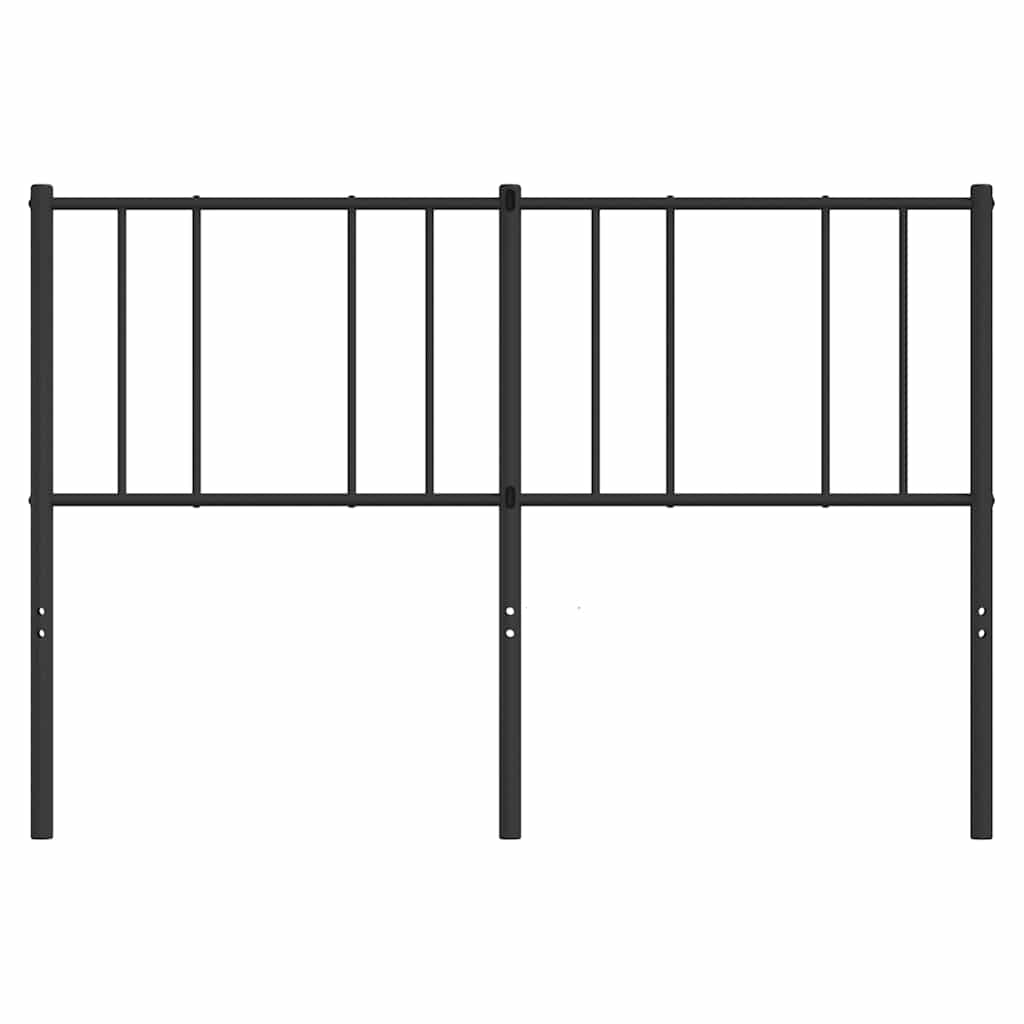 Metal Replace Headboard Black 140 cm