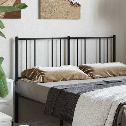 Metal Replace Headboard Black 140 cm
