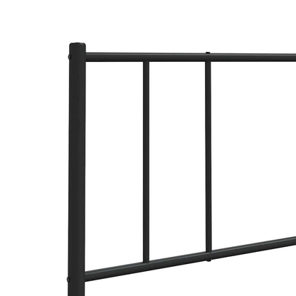 Metal Replace Headboard Black 150 cm