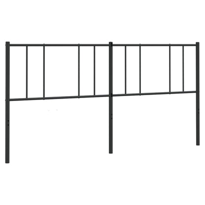 Metal Replace Headboard Black 200 cm