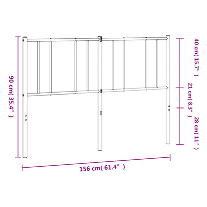 Metal Replace Headboard White 150 cm