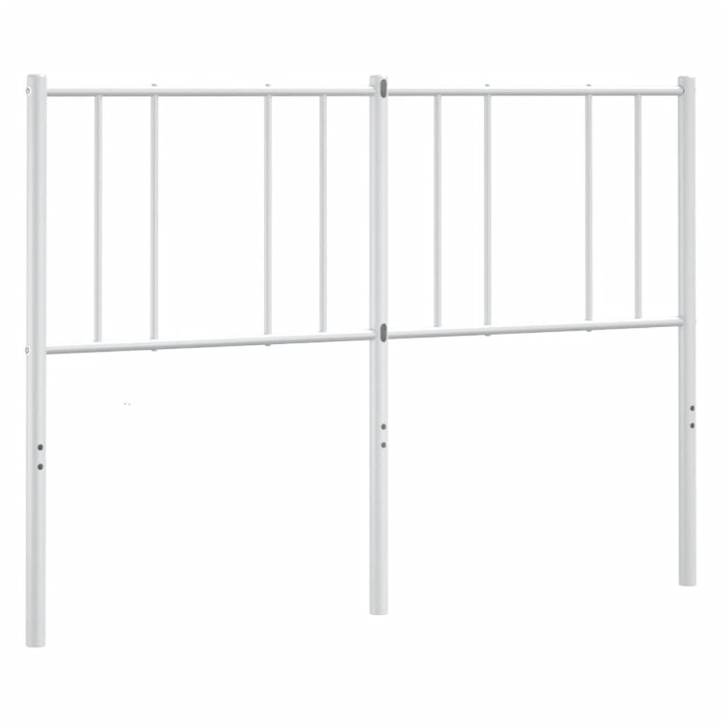 Headboard | White | Steel | Double | Headboard | Rectangular