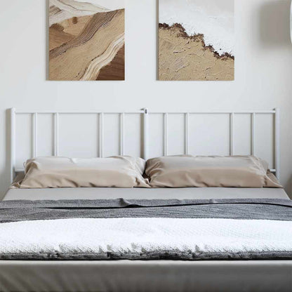 Headboard | White | Powder-Coated Steel | 180 cm wide for double bed