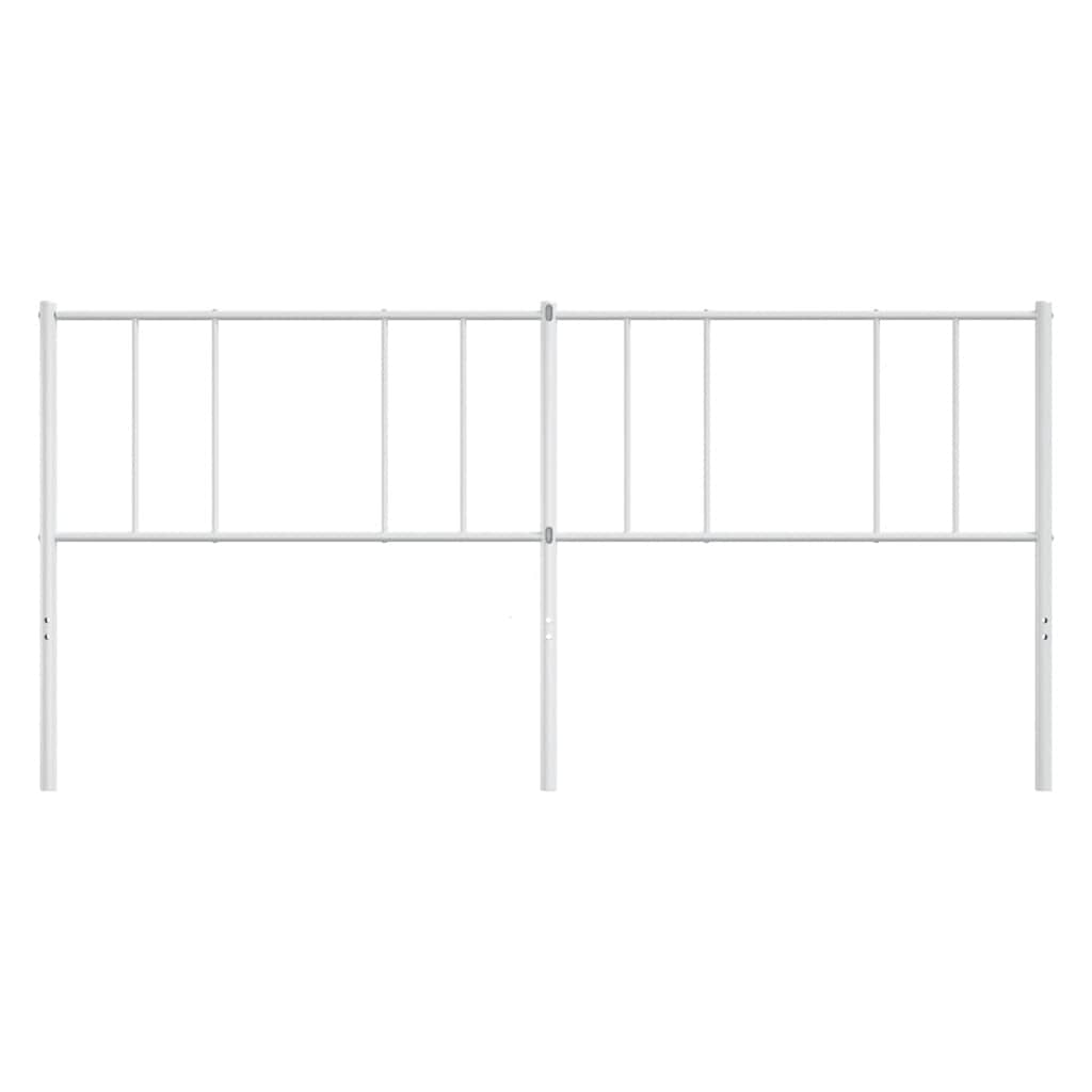 Headboard | White | Powder-Coated Steel | 180 cm wide for double bed