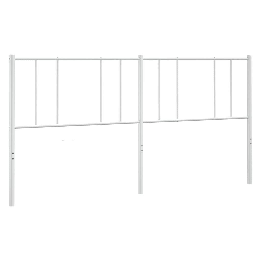 Headboard | White | Powder-Coated Steel | 180 cm wide for double bed