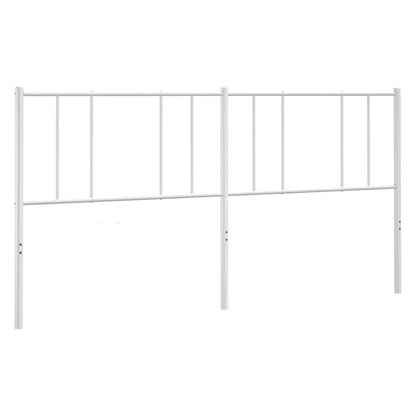Headboard | White | Powder-Coated Steel | 180 cm wide for double bed