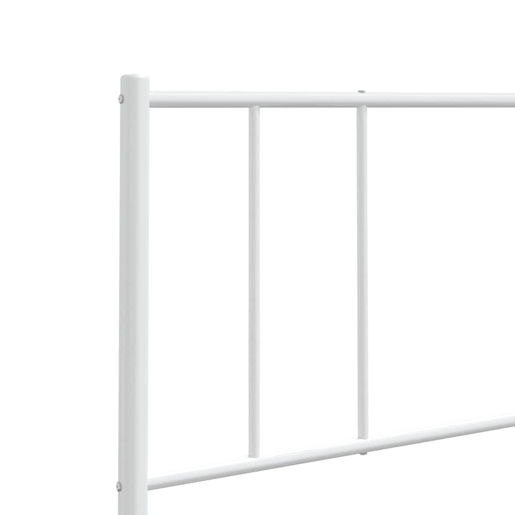 Headboard | White | Powder-Coated Steel | 180 cm wide for double bed