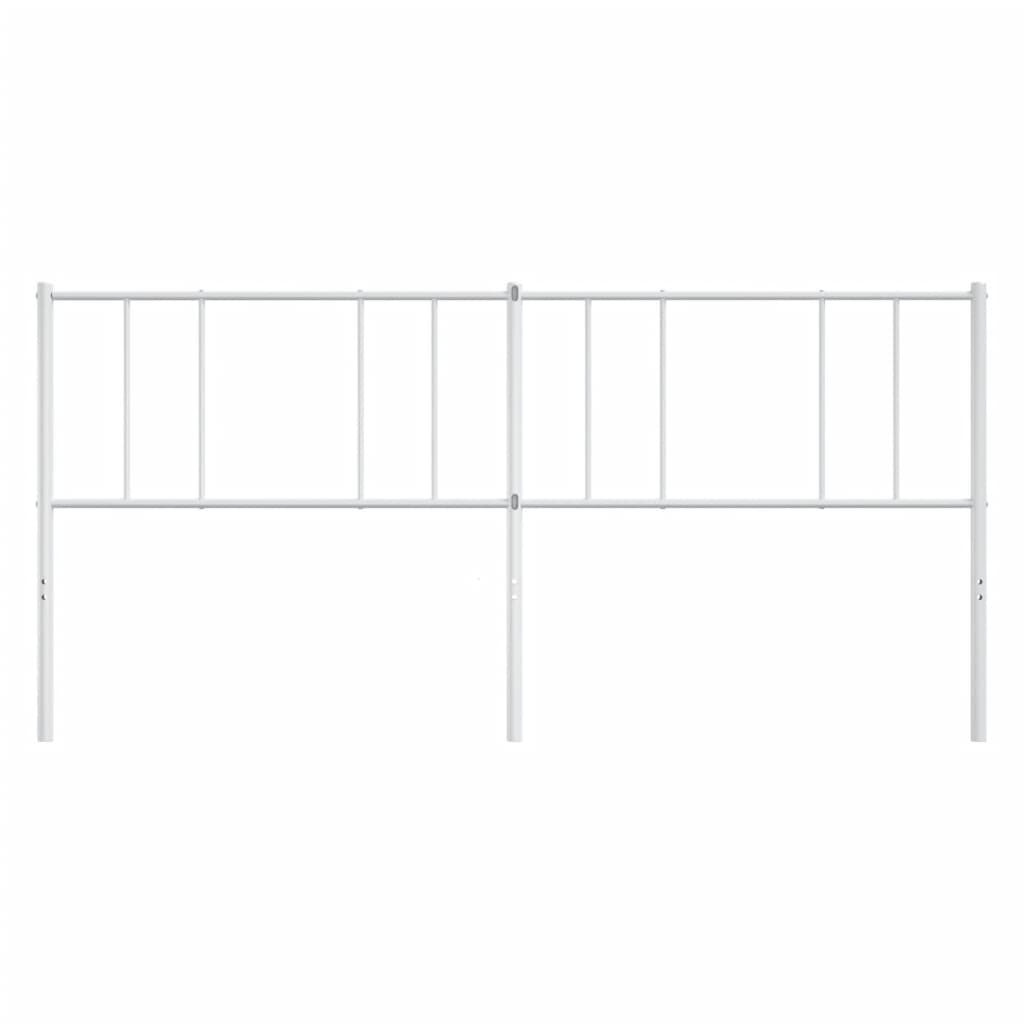 Headboard | White | Powder-Coated Steel | Double | Tough | Headboard