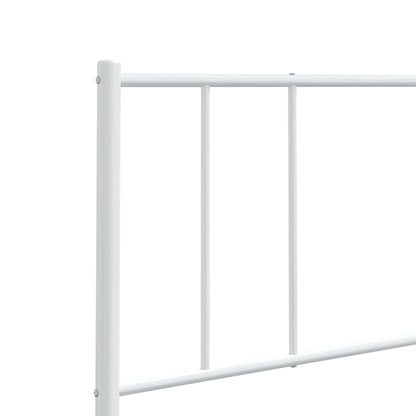 Headboard | White | Powder-Coated Steel | 200 cm |  Sturdy | Headboard