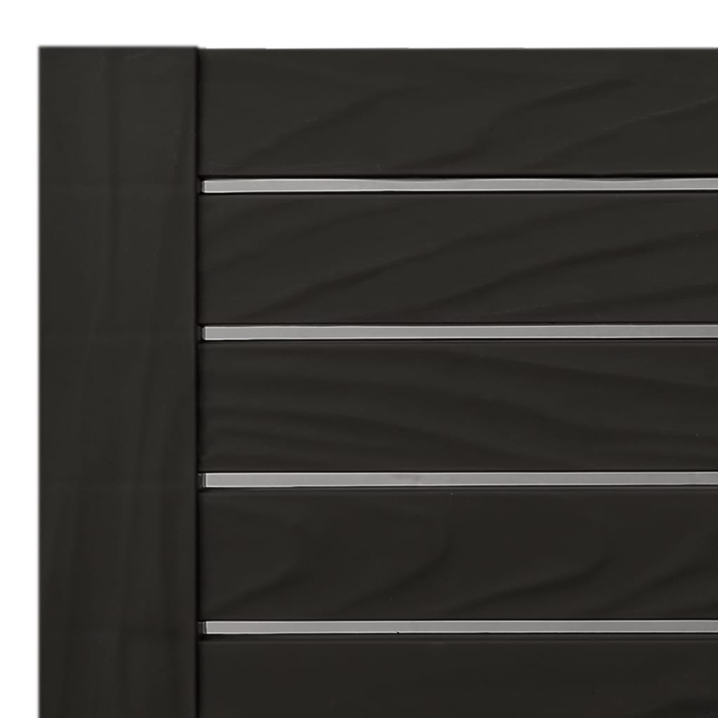 Sun Lounger | Black | Polypropylene | Standard | Adjustable Armrests