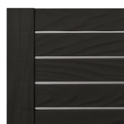 Sun Lounger | Black | Polypropylene | Standard | Adjustable Armrests