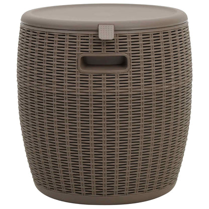 4-in-1 Garden Storage Box Light Brown Polypropylene