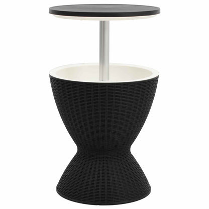 3-in-1 Ice Cooler Table Black Polypropylene