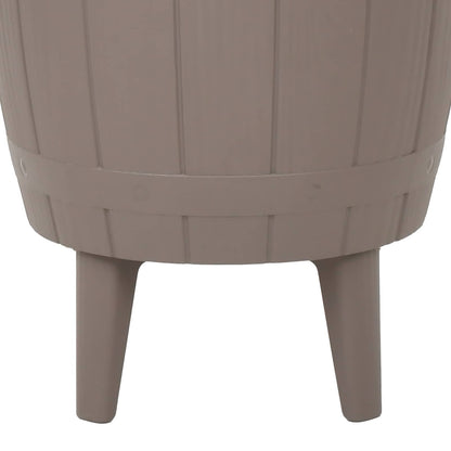 3-in-1 Ice Cooler Table Light Brown Polypropylene