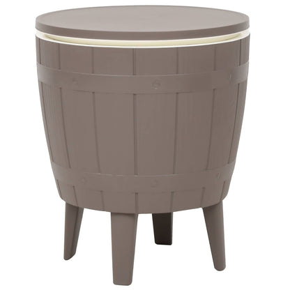 3-in-1 Ice Cooler Table Light Brown Polypropylene