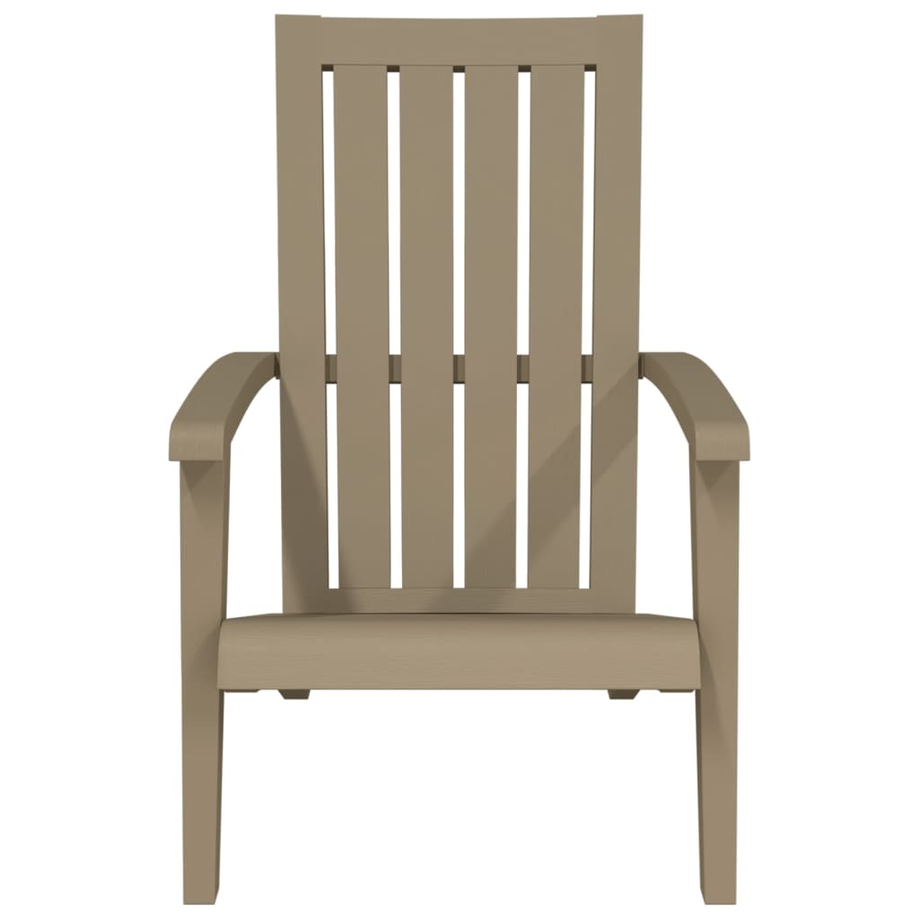 Garden Adirondack Chair | Light brown | Polypropylene | Standard