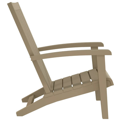 Garden Adirondack Chair | Light brown | Polypropylene | Standard