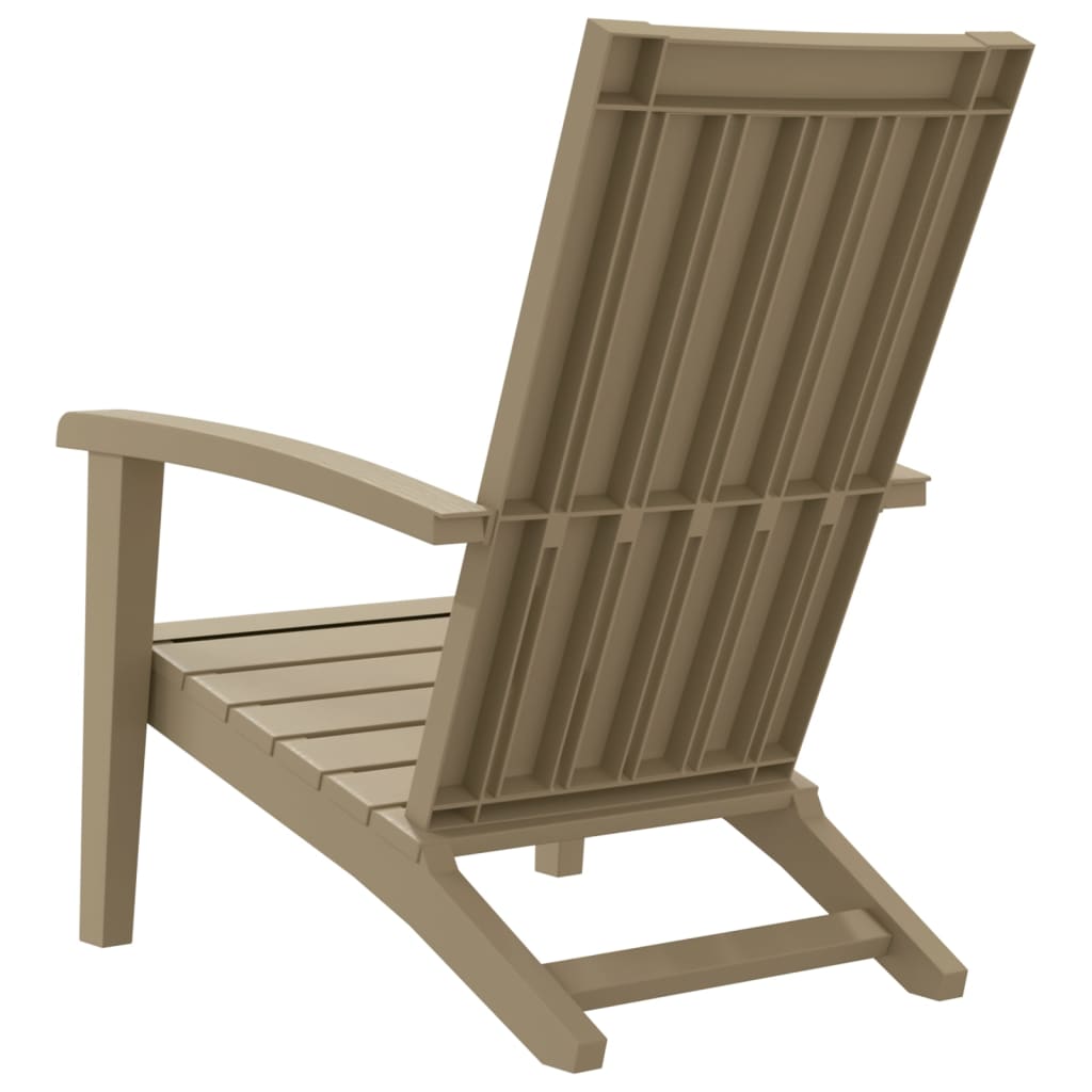 Garden Adirondack Chair | Light brown | Polypropylene | Standard