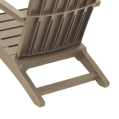 Garden Adirondack Chair | Light brown | Polypropylene | Standard