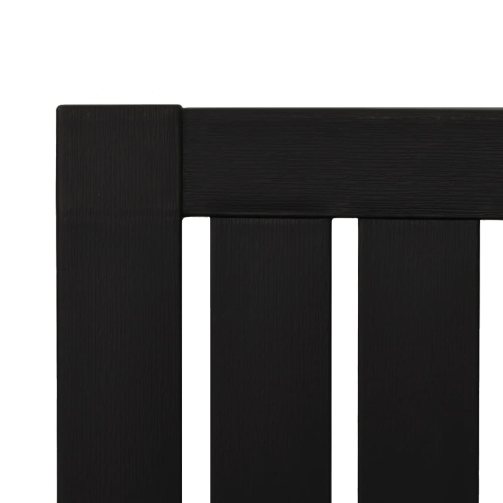 Garden Adirondack Chair |  Set of 2 | Black | Polypropylene | Standard