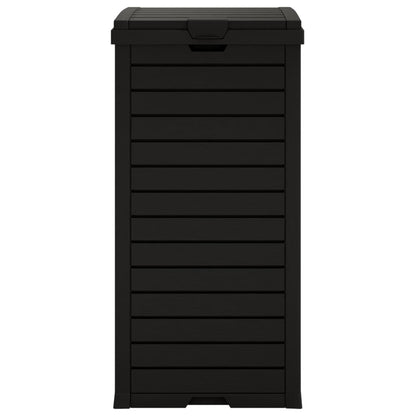 Outdoor Garbage Bin Black 41x41x86 cm Polypropylene