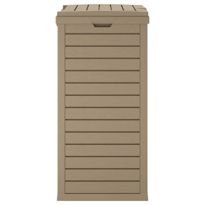 Outdoor Garbage Bin Light Brown 41x41x86 cm Polypropylene