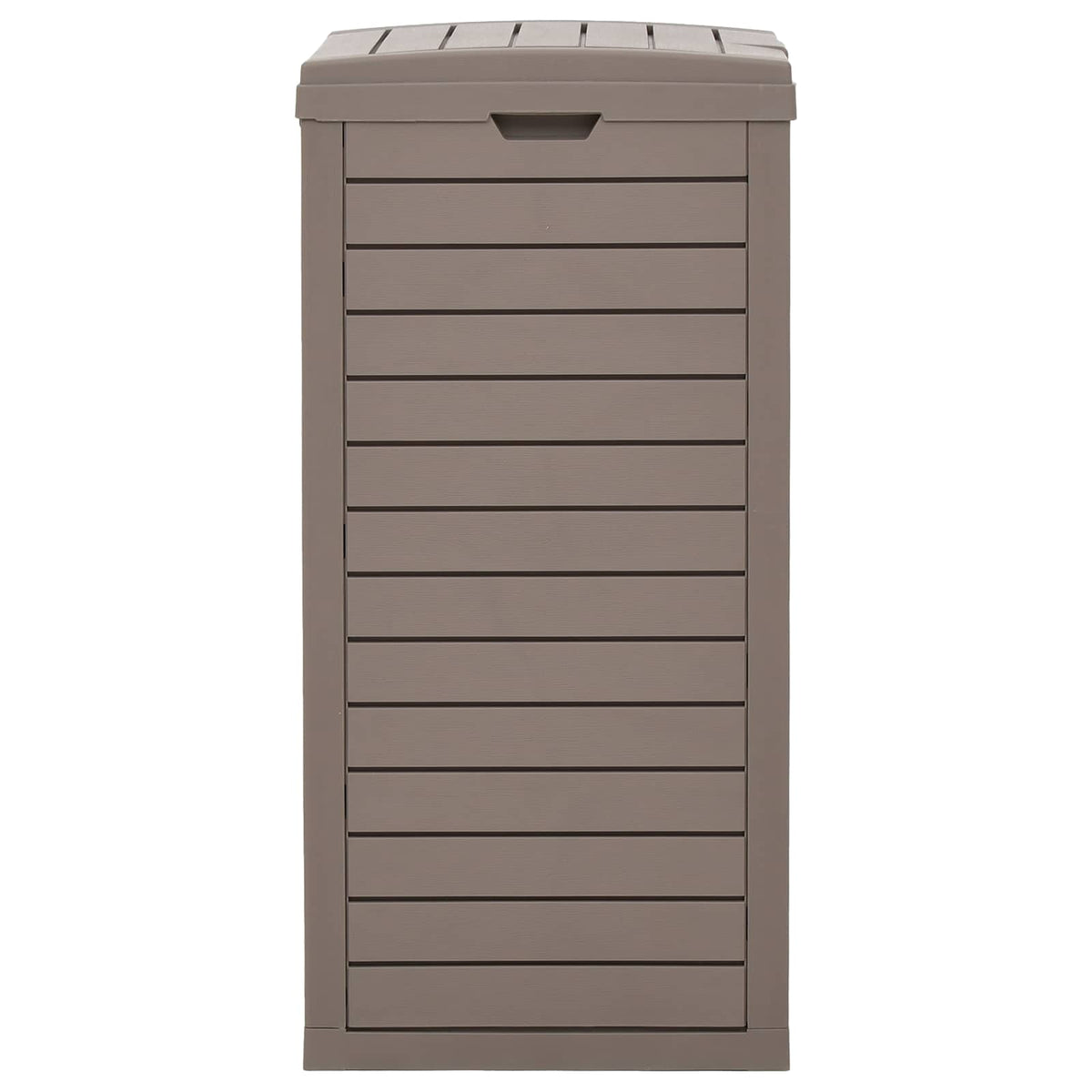 Outdoor Garbage Bin Light Brown 41x41x86 cm Polypropylene