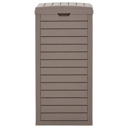 Outdoor Garbage Bin Light Brown 41x41x86 cm Polypropylene