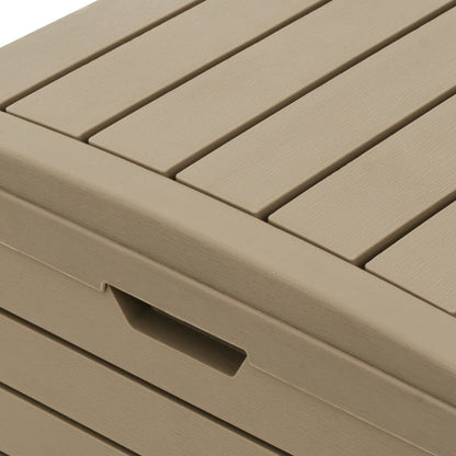 Outdoor Garbage Bin Light Brown 78x41x86 cm Polypropylene