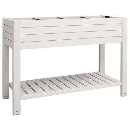 Garden Raised Bed White 110x45x79 cm Polypropylene